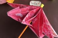 陀螺折法（1种折法折出纸陀螺、发簪、纸伞的教程）