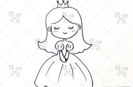小公主简笔画（选出你最喜欢的小公主吧）