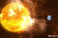 太阳风暴大小对比（X1级耀斑相当于100亿颗氢弹）