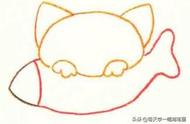 猫的画法 铅笔（每天学一幅简笔画--猫的色铅笔简笔画画法步骤）