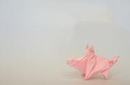 小猪折纸最简单的折法（难度2颗星）