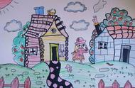 画一个美丽的大房子8岁（「走向我们的小康生活征集作品」儿童绘画《美丽的新家》）