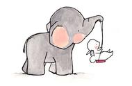 大象简笔画图片大全（可爱漂亮的大象简笔画～）