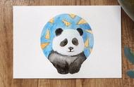颜料画熊猫画法（详细步骤记录）