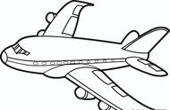飞机简单画法（飞机的简笔画线稿）